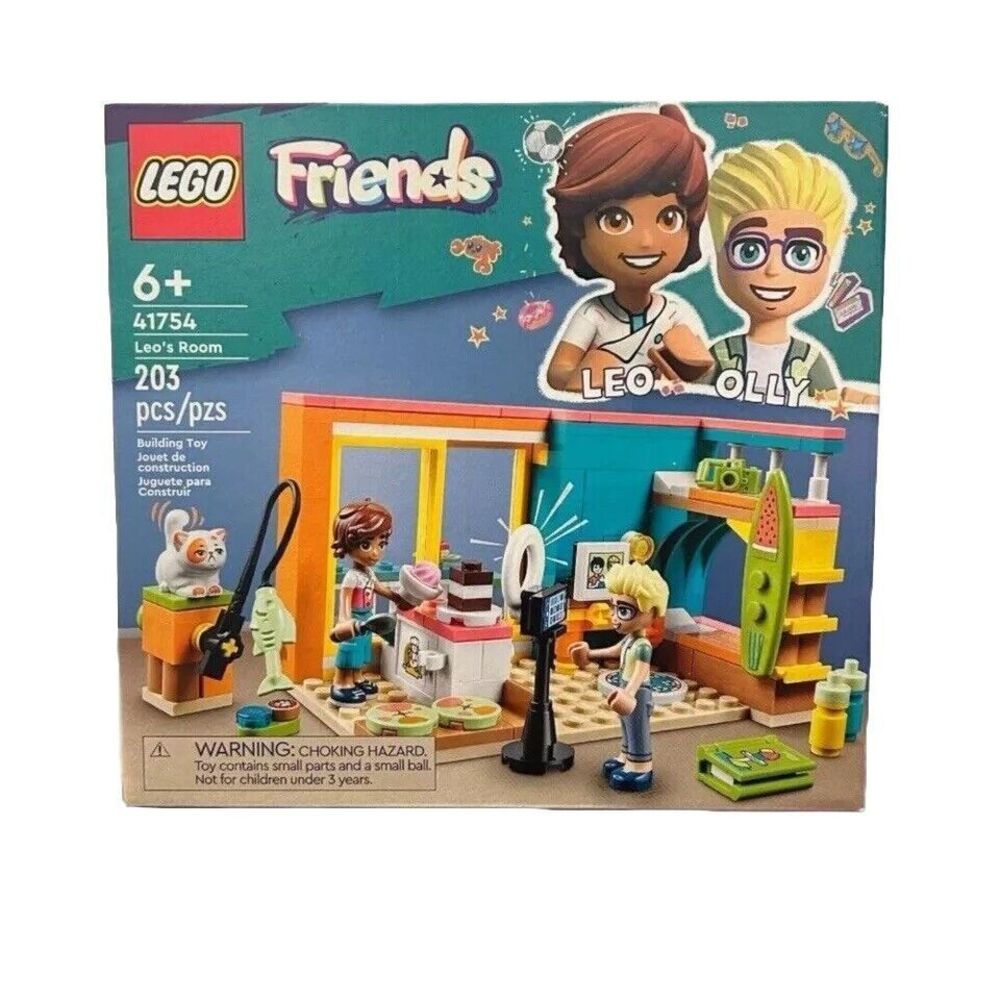 Lego Friends Leo's Room (41754) 203 Pieces‎ 6+ Building Toys Set Leo & Olly NIB